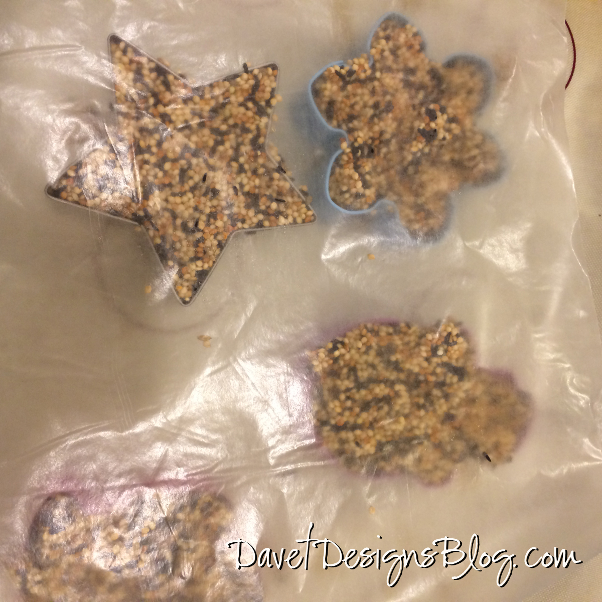 Cookie Cutter Bird Seed Feeder Ornaments