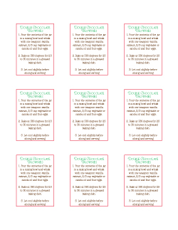 Double Chocolate Brownie Mix in a Jar back printable