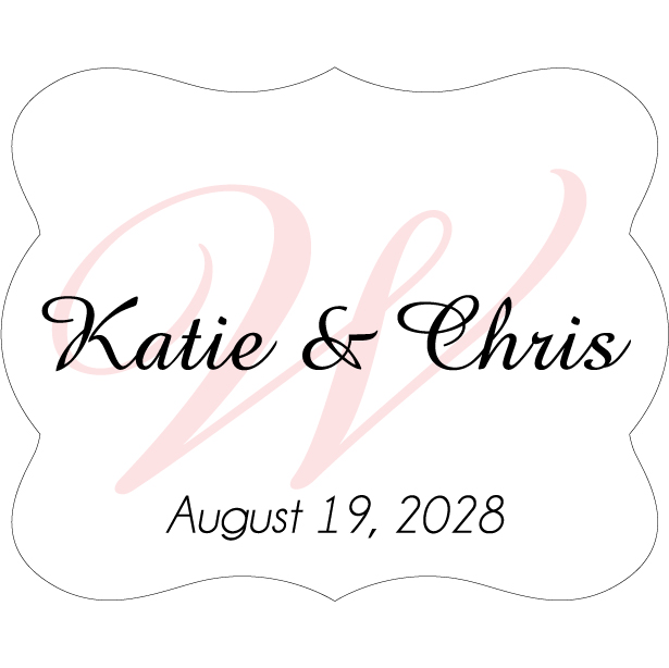 Wedding Label Cut WL-005