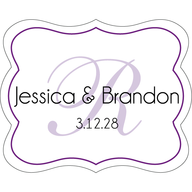 Wedding Label Cut WL-008