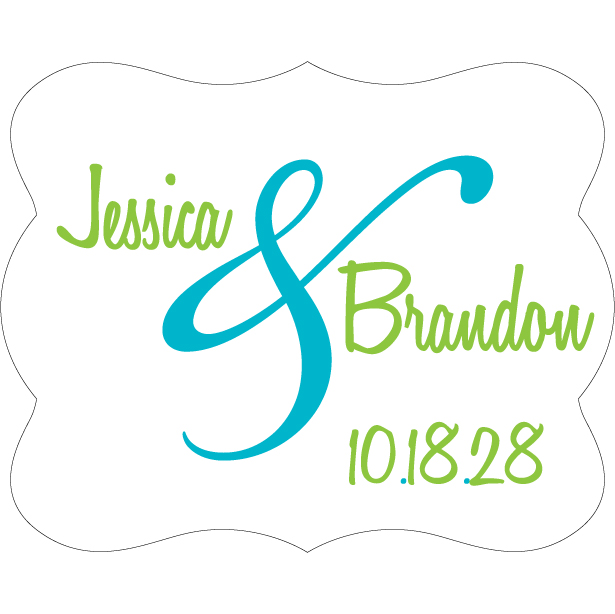 Wedding Label Cut WL-012