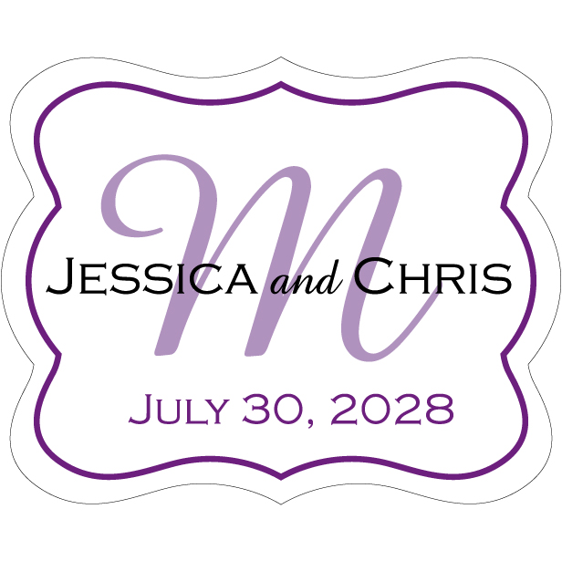 Wedding Label Cut WL-015