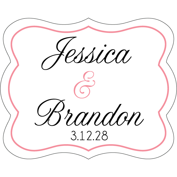 Wedding Label Cut WL-016