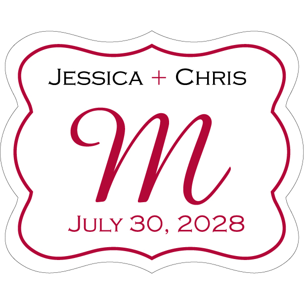 Wedding Label Cut WL-022