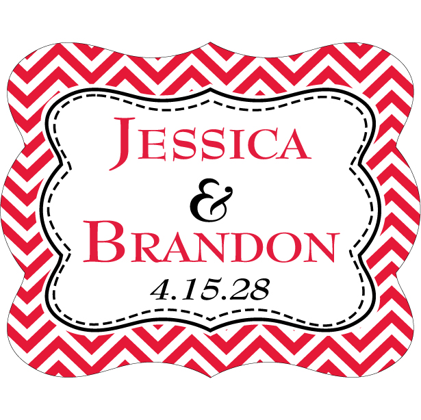 Wedding Label Cut WL-024