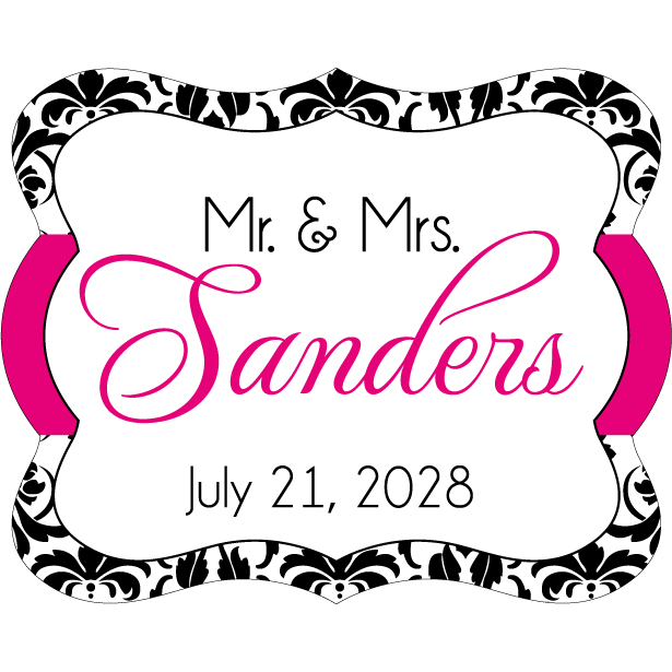 Wedding Label Cut WL-025