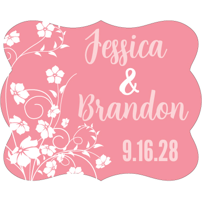 Wedding Label Cut WL-037