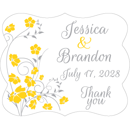 Wedding Label Cut WL-038