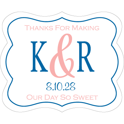 Wedding Label Cut WL-043