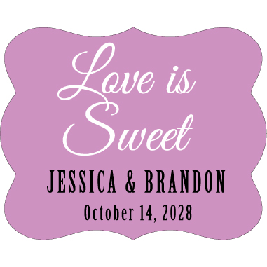 Wedding Label Cut WL-076