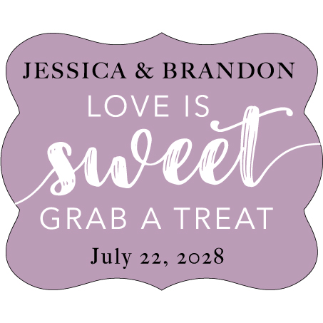 Wedding Label Cut WL-079