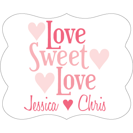 Wedding Label Cut WL-089