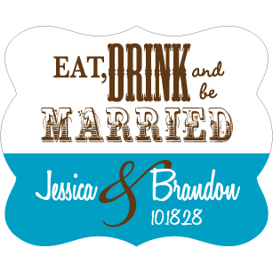 Wedding Label Cut WL-128