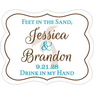 Wedding Label Cut WL-129