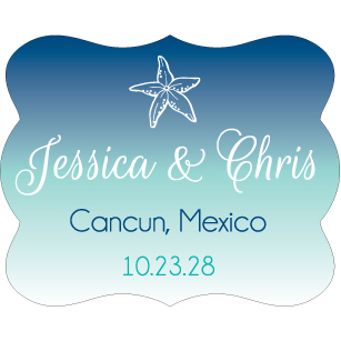 Wedding Label Cut WL-135