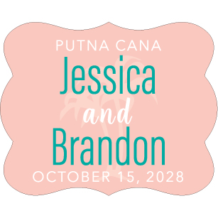 Wedding Label Cut WL-143