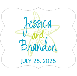 Wedding Label Cut WL-145