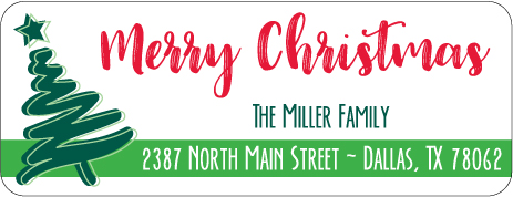 Christmas Address Labels CLB-003