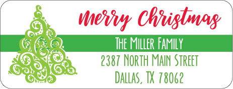 Christmas Address Labels CLB-004