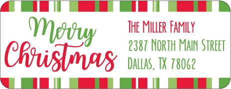 Christmas Address Labels CLB-005