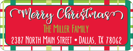 Christmas Address Labels CLB-012