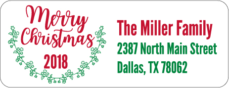 Christmas Address Labels CLB-018