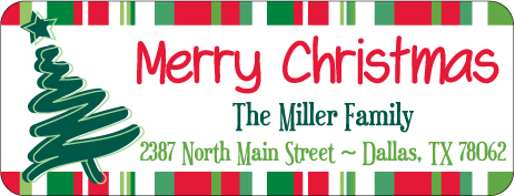 Christmas Address Labels CLB-021
