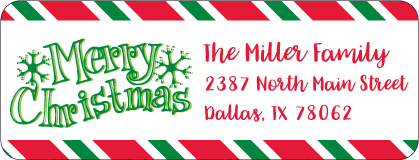 Christmas Address Labels CLB-022