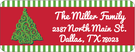 Christmas Address Labels CLB-024