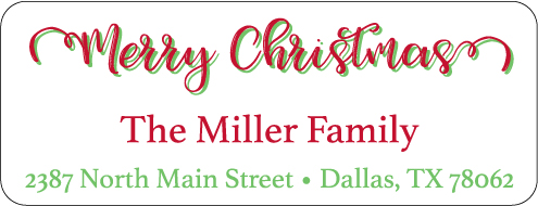 Christmas Address Labels CLB-034