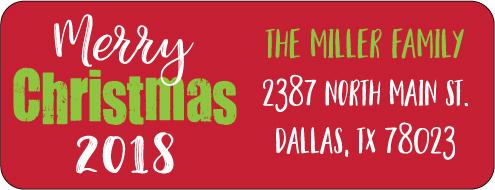 Christmas Address Labels CLB-040