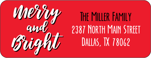 Christmas Address Labels CLB-042