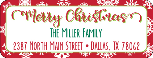 Christmas Address Labels CLB-049