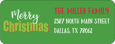 Christmas Address Labels CLB-081
