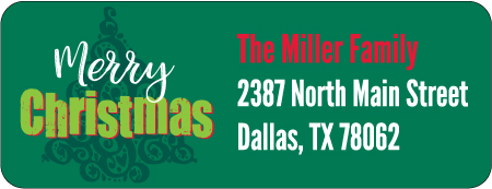 Christmas Address Labels CLB-082