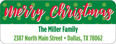 Christmas Address Labels CLB-089