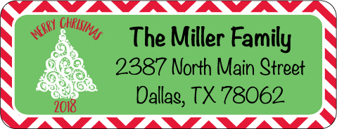 Christmas Address Labels CLB-093
