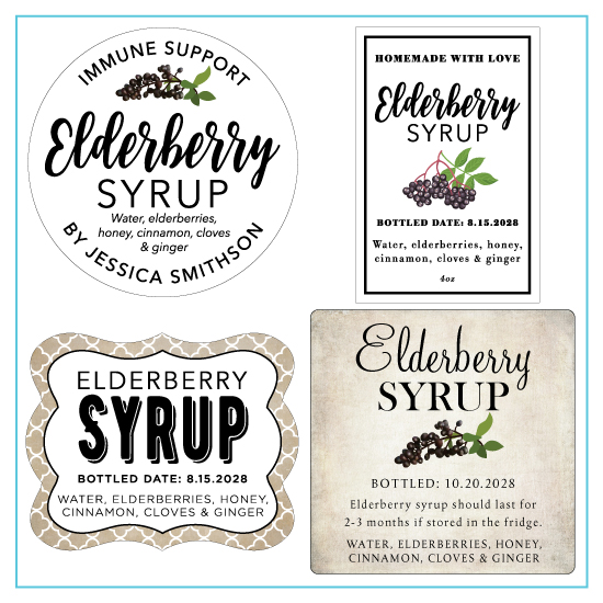 Homemade Elderberry Syrup Designs